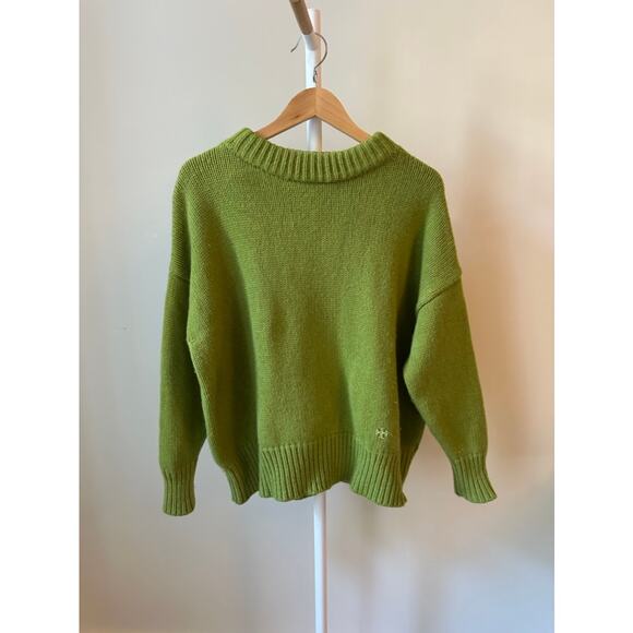 Tory Sport Merino Wool Sweater in Green, Size XS - Picture 1 of 6